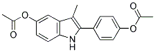 5-ACETOXY-3-METHYL-2-(4-ACETOXYPHENYL) INDOLE 结构式