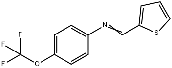 N-(2-THIENYLMETHYLENE)-4-(TRIFLUOROMETHOXY)ANILINE 结构式