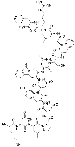 H-KDLPNYNWNSFGLRF-NH2 结构式