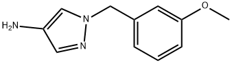 1-(3-甲氧基苄基)-1H-吡唑-4-胺 结构式