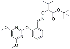 2-[2-AZA-3-[2-[(4,6-DIMETHOXYPYRIMIDIN-2-YL)OXY]PHENYL]-1-OXAPROP-2-ENYL]-3-METHYLBUTANOIC ACID, TERT-BUTYL ESTER 结构式