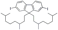 2,7-DIIODO-9,9-DI(3',7'-DIMETHYLOCTYL)-9H-FLUORENE 结构式
