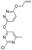 3-(ALLYLOXY)-6-[(2-CHLORO-6-METHYL-4-PYRIMIDINYL)OXY]PYRIDAZINE 结构式