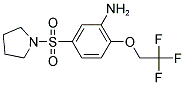 5-(PYRROLIDINE-1-SULFONYL)-2-(2,2,2-TRIFLUORO-ETHOXY)-PHENYLAMINE 结构式