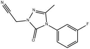 2-(4-(3-Fluorophenyl)-3-methyl-5-oxo-4,5-dihydro-1H-1,2,4-triazol-1-yl)acetonitrile