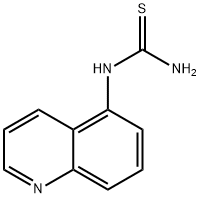 N-喹啉-5-基硫脲 结构式