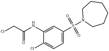 N-[5-(AZEPANE-1-SULFONYL)-2-CHLORO-PHENYL]-2-CHLORO-ACETAMIDE 结构式