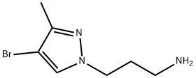 3-(4-BROMO-3-METHYL-PYRAZOL-1-YL)-PROPYLAMINE 结构式