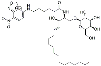 C6 NBD GALACTOSYL CERAMIDE 结构式