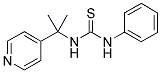 N-[Dimethyl-(pyridin-4-yl)methyl]-N'-phenylthiourea 结构式