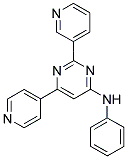 N-PHENYL-2-PYRIDIN-3-YL-6-PYRIDIN-4-YLPYRIMIDIN-4-AMINE 结构式