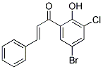 5'-BROMO-3'-CHLORO-2'-HYDROXYCHALCONE 结构式