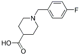 1-(4-FLUORO-BENZYL)-PIPERIDINE-4-CARBOXYLIC ACID 结构式