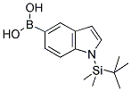 1-(TERT-BUTYLDIMETHYLSILYL)-1H-INDOL-5-YLBORONIC ACID 结构式