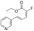 ETHYL 2-FLUORO-5-(3-PYRIDYL)PENTA(2-Z,4-E)DIENOATE 结构式