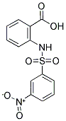 2-[[(3-NITROPHENYL)SULFONYL]AMINO]BENZOIC ACID 结构式