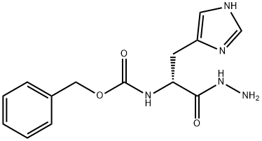 N-ALPHA-CARBOBENZOXY-D-HISTIDINE HYDRAZIDE 结构式