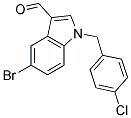 5-BROMO-1-(4-CHLOROBENZYL)-1H-INDOLE-3-CARBALDEHYDE 结构式