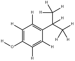 4-ISO-PROPYLPHENOL-D12 结构式