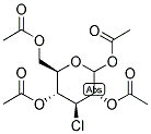 3-CHLORO-3-DEOXY-1,2,4,6-TETRA-O-ACETYL-D-GLUCOPYRANOSE 结构式