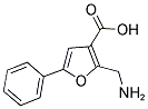 2-AMINOMETHYL-5-PHENYL-FURAN-3-CARBOXYLIC ACID 结构式