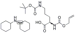 ALOC-D-ORN(BOC)-OH DCHA 结构式