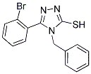 4-BENZYL-5-(2-BROMO-PHENYL)-4H-[1,2,4]TRIAZOLE-3-THIOL 结构式