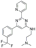 N,N-DIMETHYL-N'-(2-PYRIDIN-2-YL-6-[3-(TRIFLUOROMETHYL)PHENYL]PYRIMIDIN-4-YL)ETHANE-1,2-DIAMINE 结构式