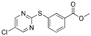 3-[(5-CHLOROPYRIMIDIN-2-YL)THIO]BENZOIC ACID, METHYL ESTER 结构式