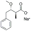 erythro-2-Methyl-3-methoxy-4-phenylbutyric acid sodium salt 结构式