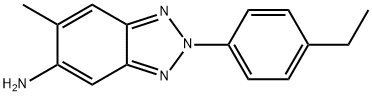 2-(4-乙基-苯基)-6-甲基-2H-苯并三唑-5-基胺 结构式