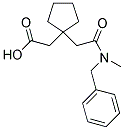 (1-(2-[BENZYL(METHYL)AMINO]-2-OXOETHYL)CYCLOPENTYL)ACETIC ACID 结构式