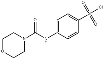 4-[(MORPHOLINE-4-CARBONYL)-AMINO]-BENZENESULFONYL CHLORIDE 结构式