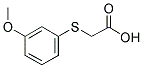 [(3-METHOXYPHENYL)SULFANYL]ACETIC ACID 结构式
