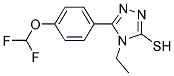 5-(4-(二氟甲氧基)苯基)-4-乙基-4H-1,2,4-三唑-3-硫醇 结构式