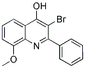 3-BROMO-8-METHOXY-2-PHENYLQUINOLIN-4-OL 结构式