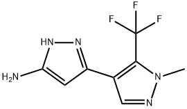 1'-METHYL-5'-TRIFLUOROMETHYL-1H,1'H-[3,4']BIPYRAZOLYL-5-YLAMINE 结构式