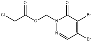 [4,5-DIBROMO-6-OXO-1(6H)-PYRIDAZINYL]METHYL 2-CHLOROACETATE 结构式