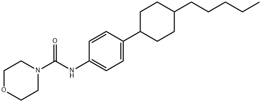 N-[4-(4-PENTYLCYCLOHEXYL)PHENYL]-4-MORPHOLINECARBOXAMIDE 结构式