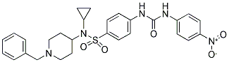 N-[4-(((1-BENZYLPIPERIDIN-4-YL)CYCLOPROPYLAMINO)SULPHONYL)PHENYL]-N'-(4-NITROPHENYL)UREA 结构式