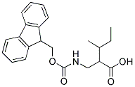 FMOC-DL-3-METHYL-2-AMINOMETHYLVALERIC ACID 结构式