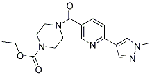 ETHYL 4-([6-(1-METHYL-1H-PYRAZOL-4-YL)PYRIDIN-3-YL]CARBONYL)PIPERAZINE-1-CARBOXYLATE 结构式