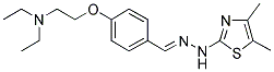 N-(4,5-DIMETHYLTHIAZOL-2-YL)-4-(2-DIETHYLAMINOETHOXY)BENZALDEHYDE HYDRAZONE 结构式