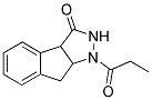 1,2,3,3A,8,8A-HEXAHYDRO-1-(1-OXOPROPYL)INDENO[2,1-C]PYRAZOL-3-ONE 结构式