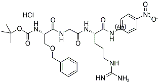 BOC-O-BENZYL-L-SERYL-GLYCYL-L-ARGININE-4-NITROANILIDE HYDROCHLORIDE 结构式