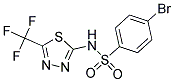 4-BROMO-N-[5-(TRIFLUOROMETHYL)-1,3,4-THIADIAZOL-2-YL]BENZENESULFONAMIDE 结构式