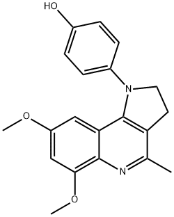4-(6,8-DIMETHOXY-4-METHYL-2,3-DIHYDRO-1H-PYRROLO[3,2-C]QUINOLIN-1-YL)BENZENOL 结构式