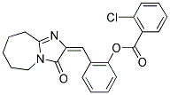 2-[(E)-(3-OXO-6,7,8,9-TETRAHYDRO-3H-IMIDAZO[1,2-A]AZEPIN-2(5H)-YLIDENE)METHYL]PHENYL 2-CHLOROBENZOATE 结构式