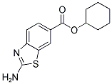 2-AMINO-BENZOTHIAZOLE-6-CARBOXYLIC ACID CYCLOHEXYL ESTER 结构式