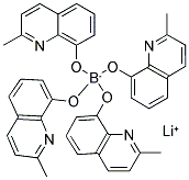 LITHIUM TETRA(2-METHYL-8-HYDROXYQUINOLINATO)BORON 结构式